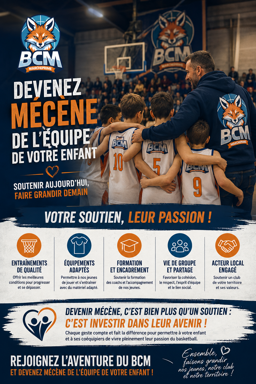 Et si vous deveniez mécène de l’équipe de votre enfant ?